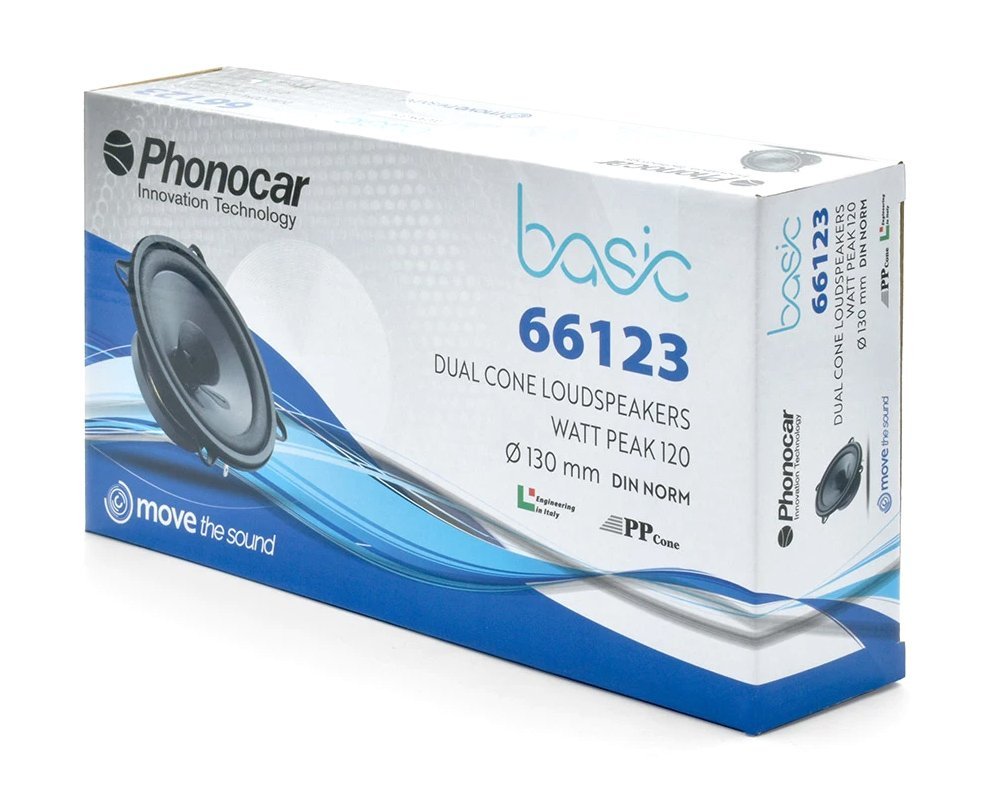 set icheia aytokinitoy Basic 66123, 5.25", 60W, dual cone Ichosystiμa 3