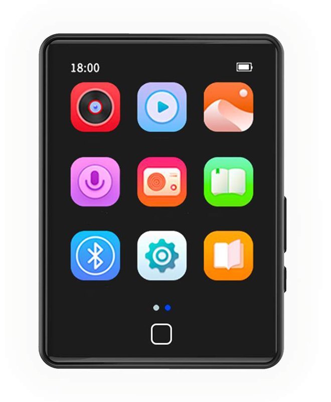 RUIZU MP3 player M20 με οθόνη αφής 2.8", 16GB, ελληνικό μενού, μαύρο - Image 5