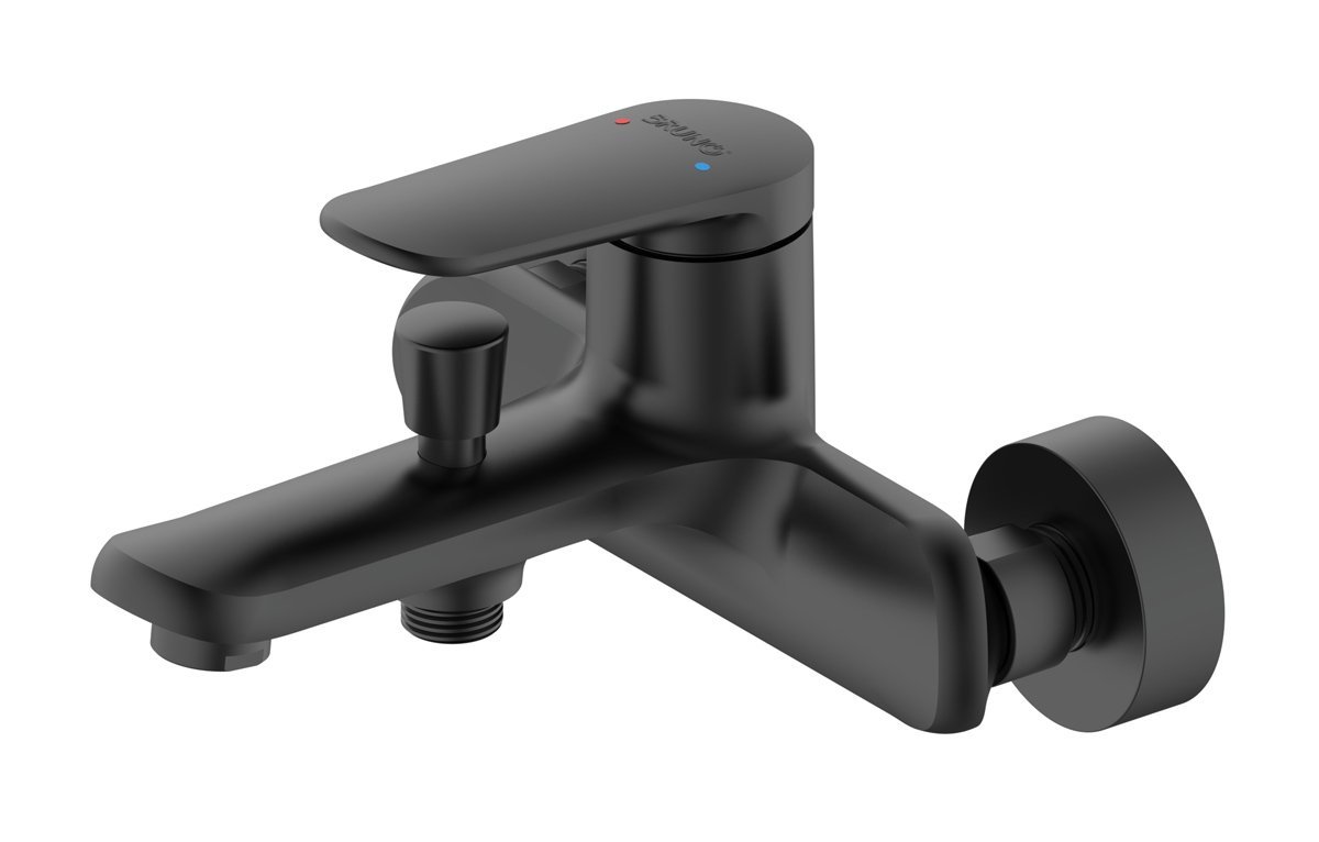 BRUNO μπαταρία τοίχου μπάνιου M31570-235H, αναμεικτική, μαύρη