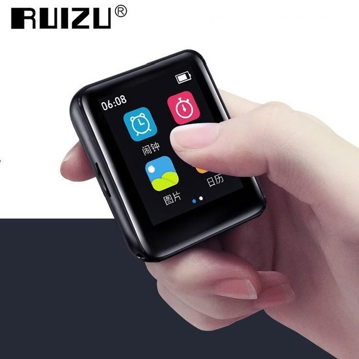RUIZU MP3 player M4 με ηχείο, 1.8", 16GB, BT, ελληνικό μενού, μαύρο - Image 2