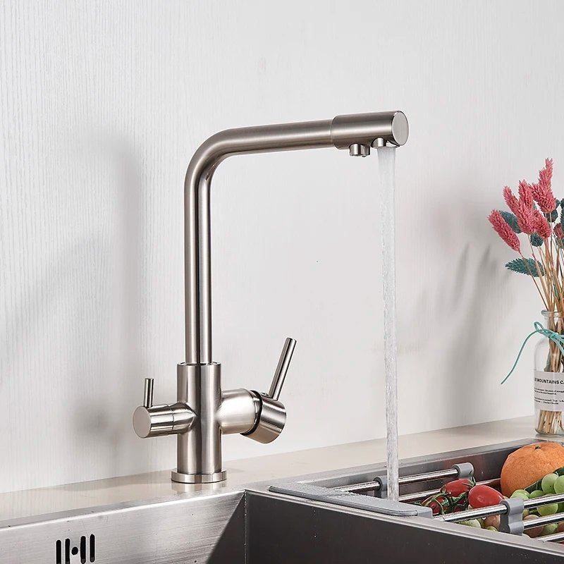 BRUNO μπαταρία πάγκου κουζίνας M54510-207, τρίοδη, αναμεικτική, ασημί - Image 10