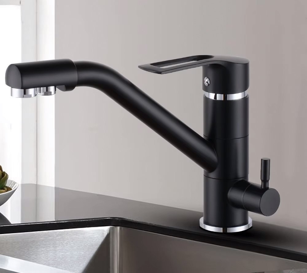 BRUNO μπαταρία πάγκου κουζίνας M54954-355H, τρίοδη, αναμεικτική, μαύρη - Image 3