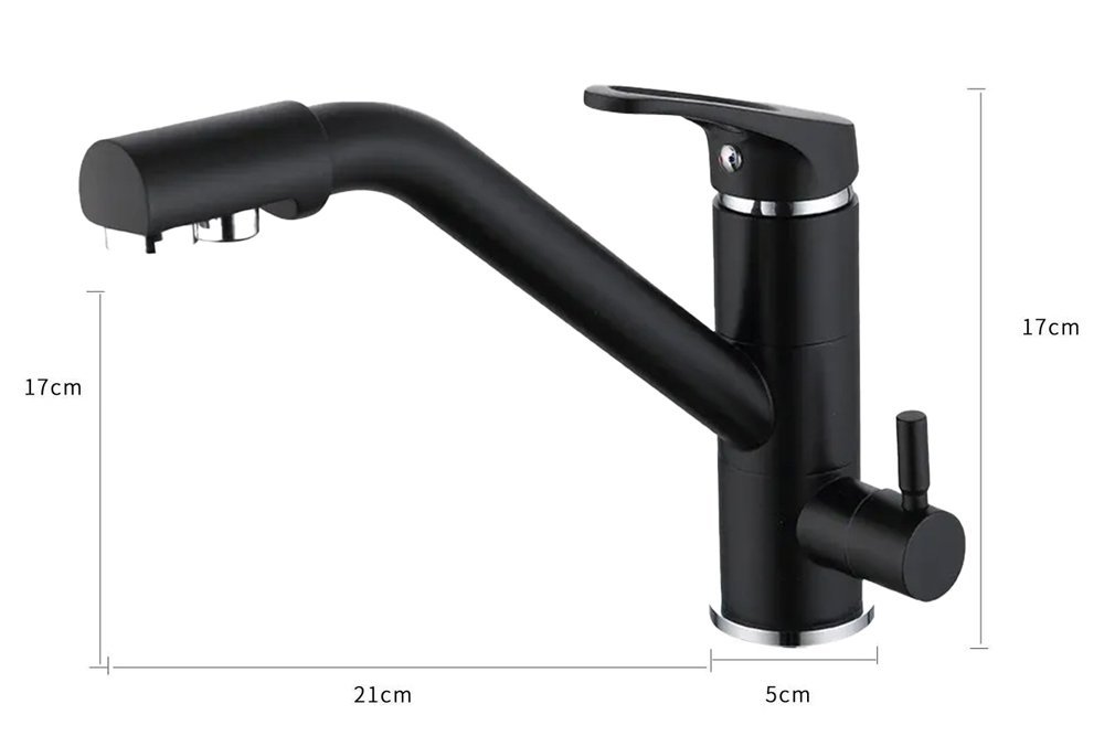 BRUNO μπαταρία πάγκου κουζίνας M54954-355H, τρίοδη, αναμεικτική, μαύρη - Image 9