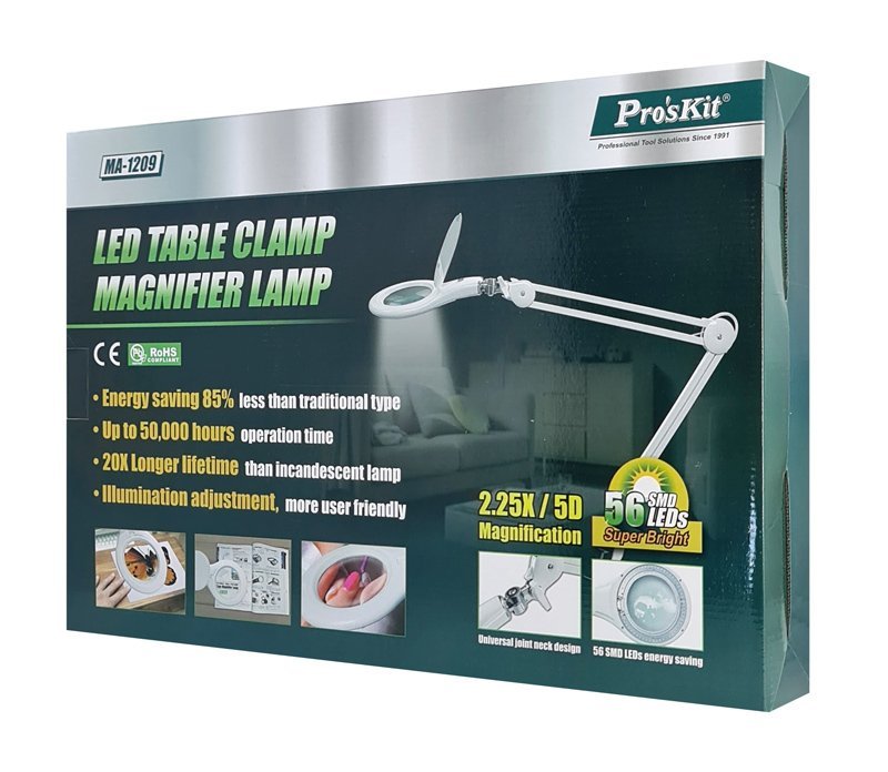 megethyntikos fakos me sfigktira, LED, 5D 2.25x, leykos Megethyntikos fakos 6