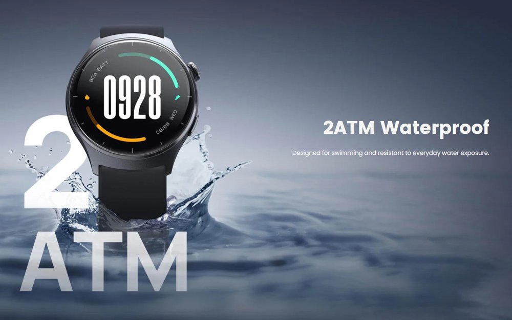 MIBRO smartwatch Lite 3 με 2x λουράκια, heart rate, 1.3" AMOLED, 2 ATM, γκρι/καφέ - Image 7