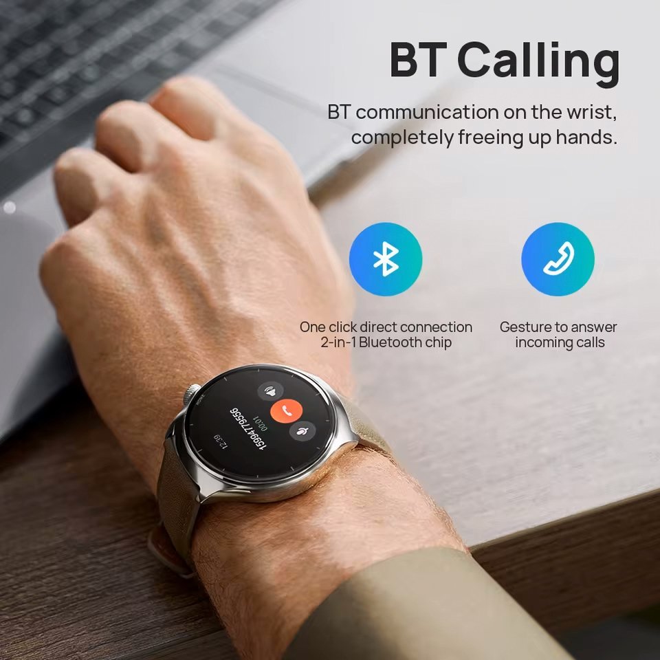 MIBRO smartwatch Lite 3 Pro με 2x λουράκια, heart rate, 1.32" AMOLED, GPS, 5 ATM, γκρι/καφέ - Image 7