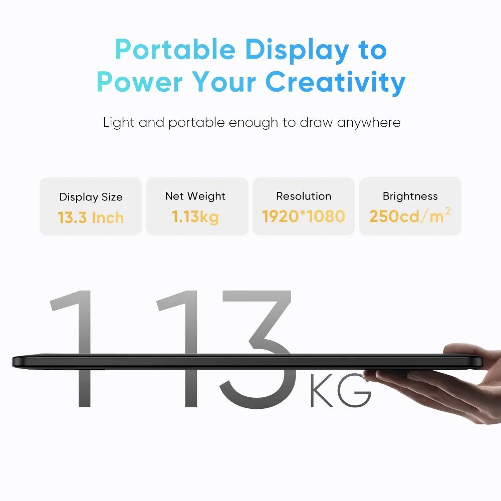 XP-PEN ταμπλέτα σχεδίασης με οθόνη & γραφίδα Artist 13.3 Pro V2, 10.95", μαύρο - Image 7