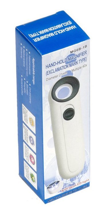 SUNSHINE μεγεθυντικός φακός χειρός με φωτισμό LED, Φ21mm, 40x - Image 4
