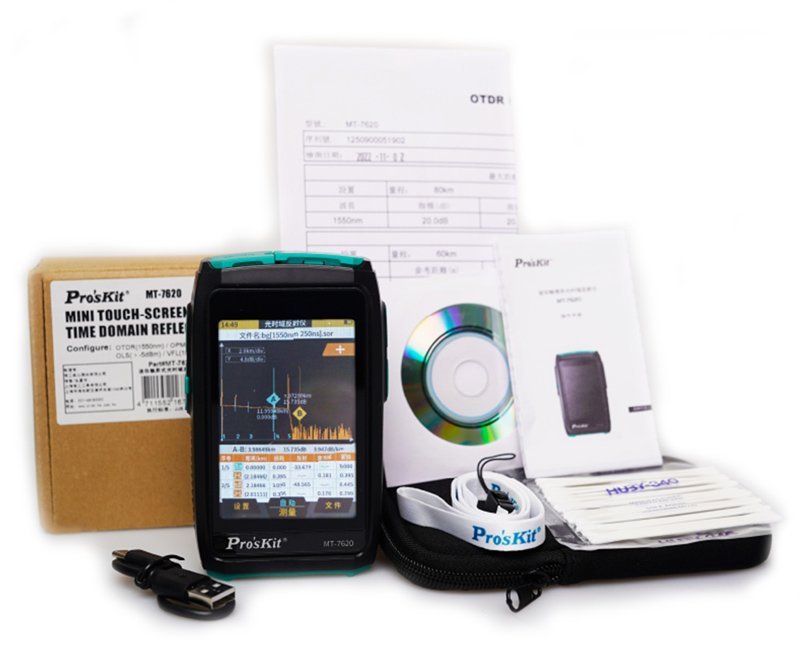 PROSKIT mini OTDR tester καλωδίων οπτικής ίνας MT-7620 με οθόνη αφής - Image 4