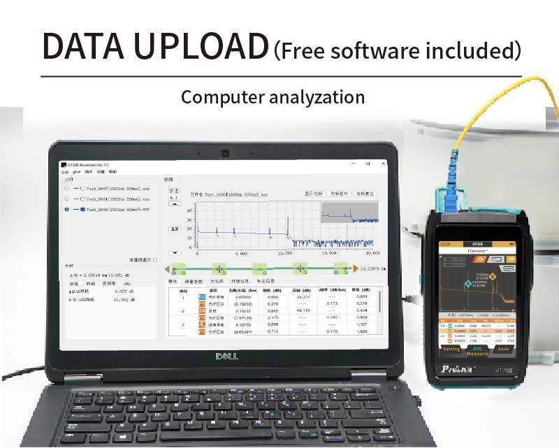 PROSKIT mini OTDR tester καλωδίων οπτικής ίνας MT-7620 με οθόνη αφής - Image 10