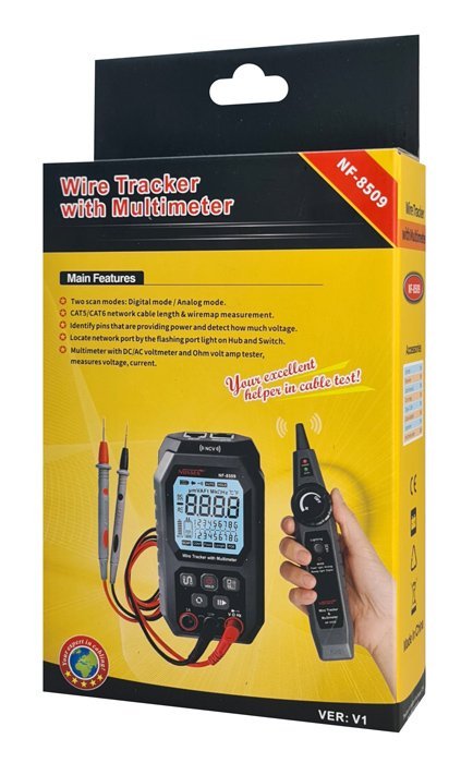 NOYAFA ψηφιακό πολύμετρο & ανιχνευτής καλωδίων NF-8509, NCV - Image 10
