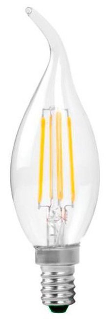 OPTONICA LED λάμπα Candle C35T Filament 1481, 4W, 4500K, E14, 400lm