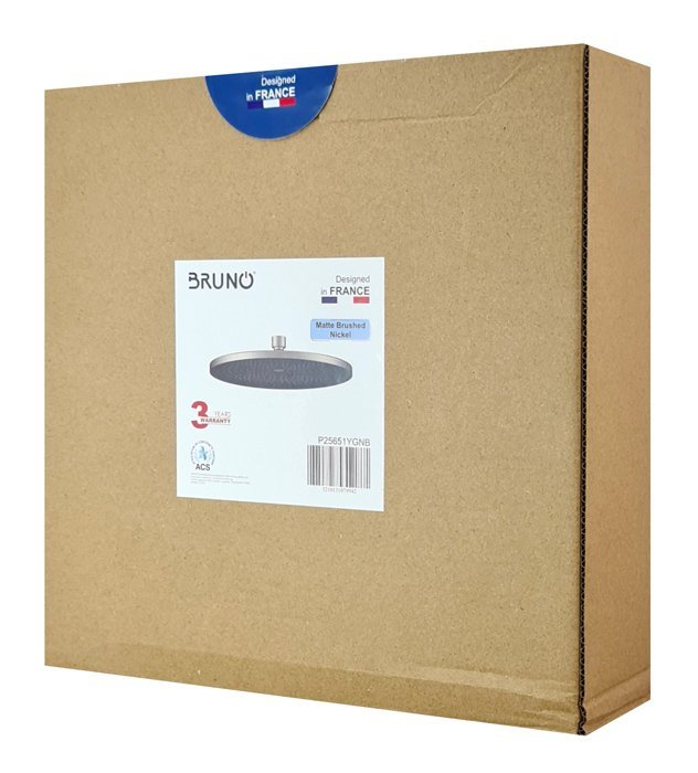 BRUNO κεφαλή ντους P25651YGNB, στρογγυλή, Φ 25.5cm, ασημί - Image 4