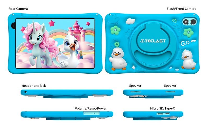 TECLAST tablet P85T Kids, 8" HD, 4/64GB, Android 14, 5000mAh, μπλε - Image 5