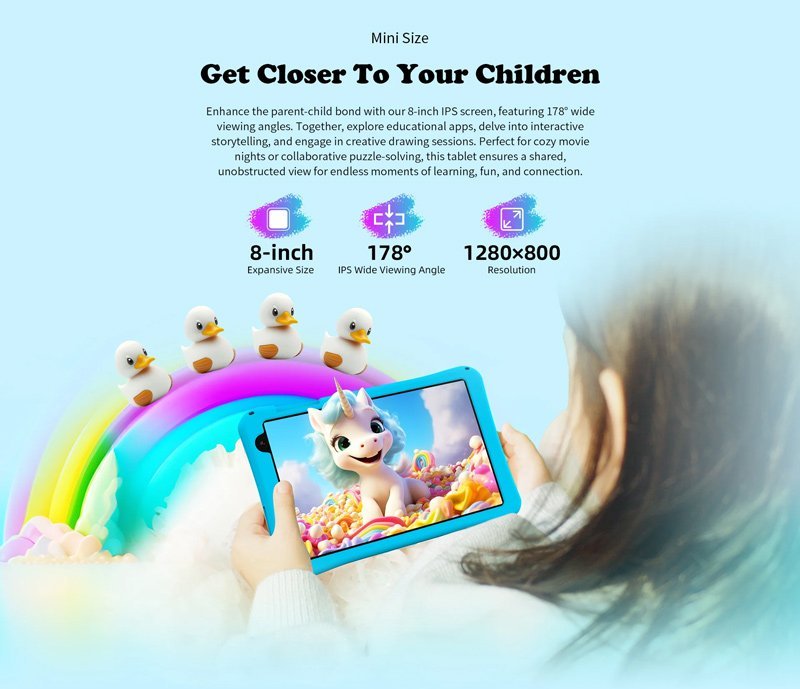 TECLAST tablet P85T Kids, 8" HD, 4/64GB, Android 14, 5000mAh, μπλε - Image 11