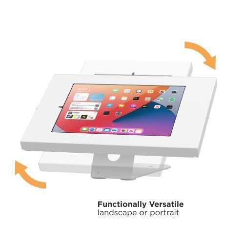 BRATECK επιτραπέζια βάση tablet PAD34-02, αντικλεπτική, 9.7-11", λευκή - Image 6