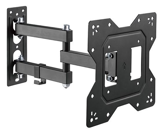 POWERTECH επιτοίχια βάση τηλεόρασης PT-1129, 23-43", έως 30kg, full motion