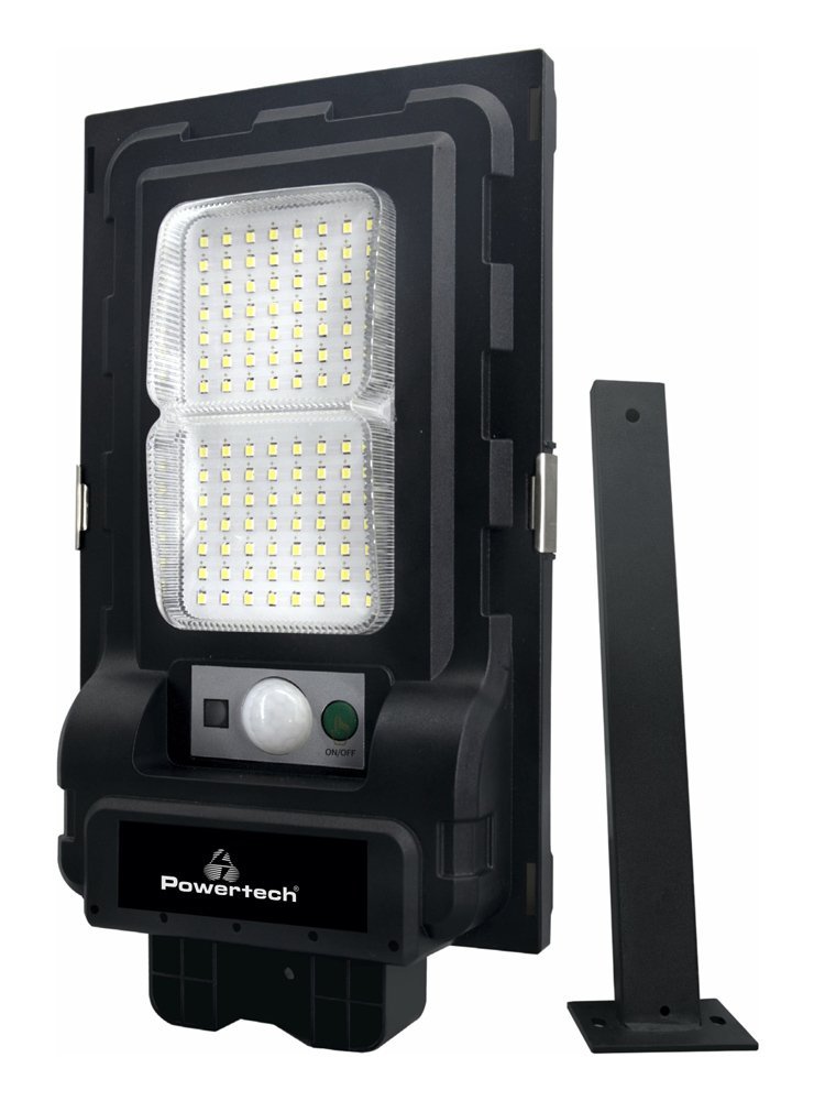 POWERTECH LED ηλιακός προβολέας  με αισθητήρα κίνησης, 50W, 3500mA, IP65