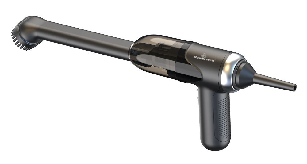 POWERTECH 2 σε 1 σκουπάκι χειρός & air duster PT-1315, 60W, 4000mAh, μαύρο - Image 3