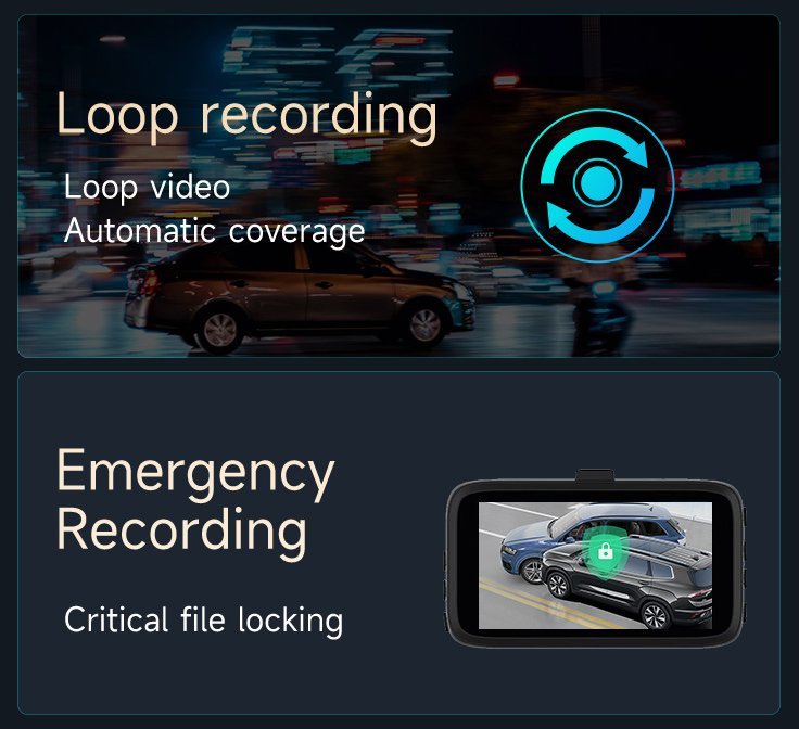 POWERTECH κάμερα αυτοκινήτου PT-1333, 3" οθόνη, 1080p - Image 4