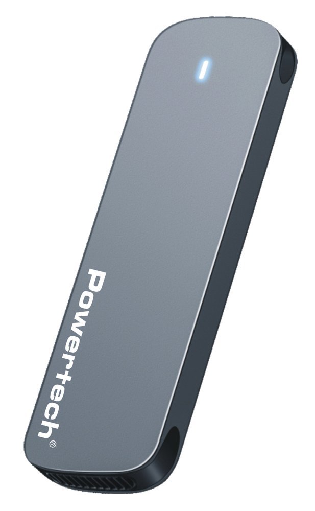 POWERTECH θήκη για M.2 SATA/NVMe SSD PT-1375, 10Gbps, γκρι