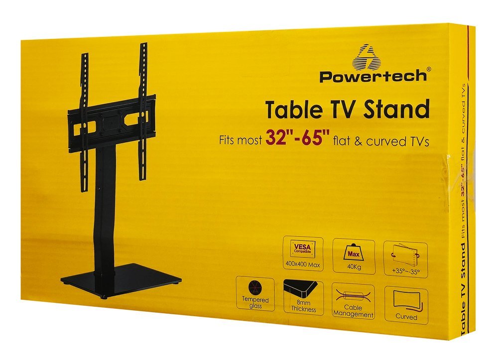 POWERTECH επιτραπέζια βάση τηλεόρασης PT-1445, 32-65", έως 40kg - Image 6