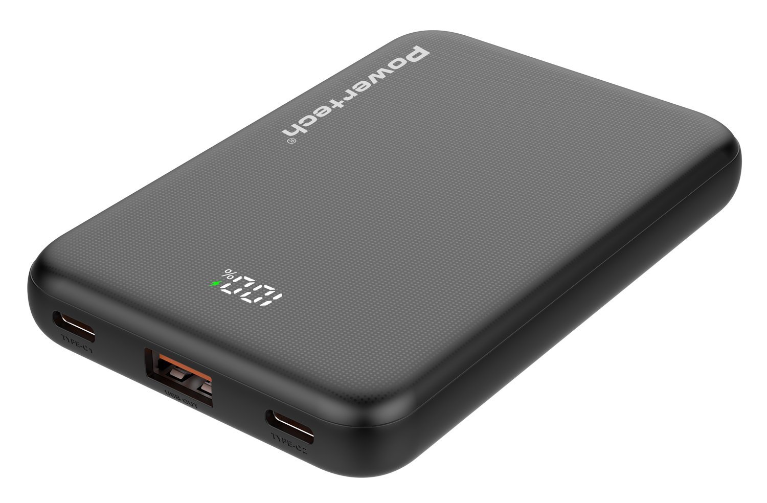 POWERTECH power bank PT-1502 με οθόνη, 10000mAh, 22.5W, μαύρο - Image 2