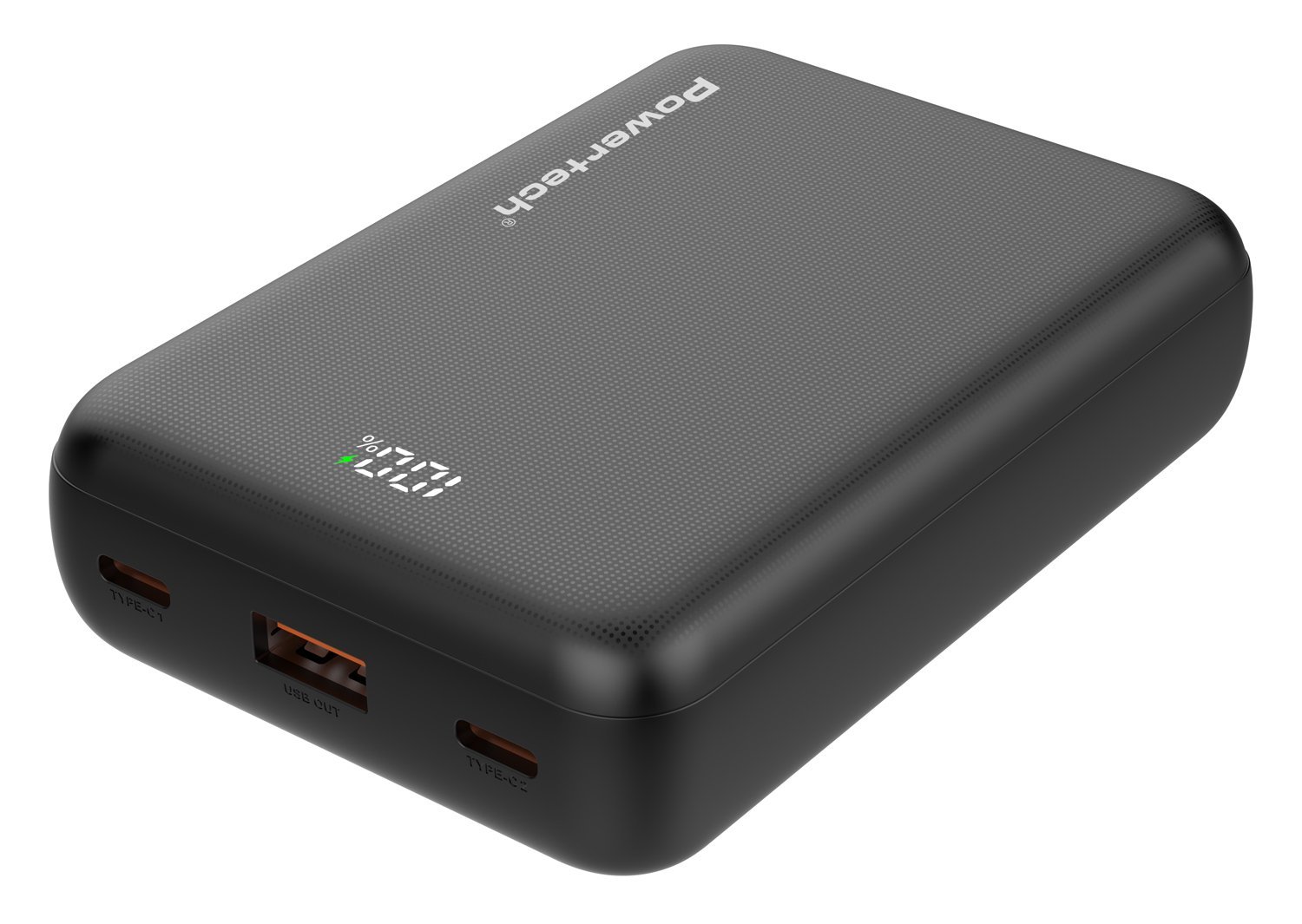 POWERTECH power bank PT-1503 με οθόνη, 20000mah, 22.5W, μαύρο - Image 2