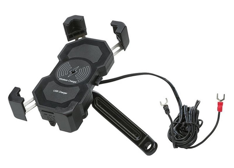 POWERTECH ασύρματος φορτιστής & βάση smartphone μοτοσυκλέτας PTL-024, 7.5W, μαύρη - Image 4