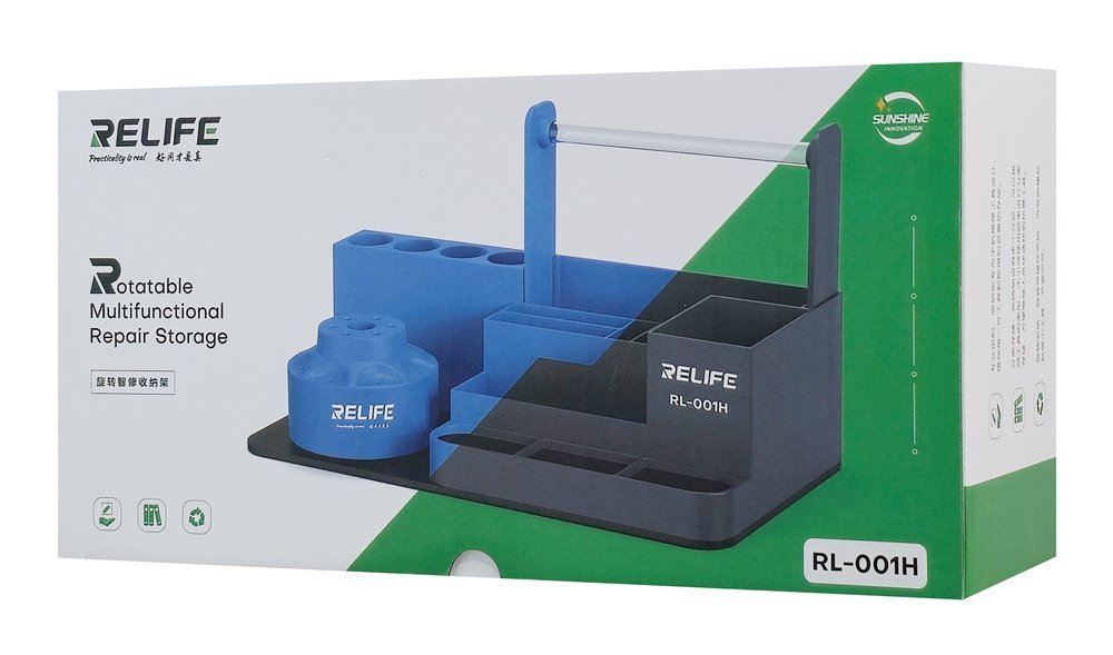 RELIFE βάση εργαλείων για επισκευές κινητών, 25.5x13x14.3cm, μπλε - Image 4