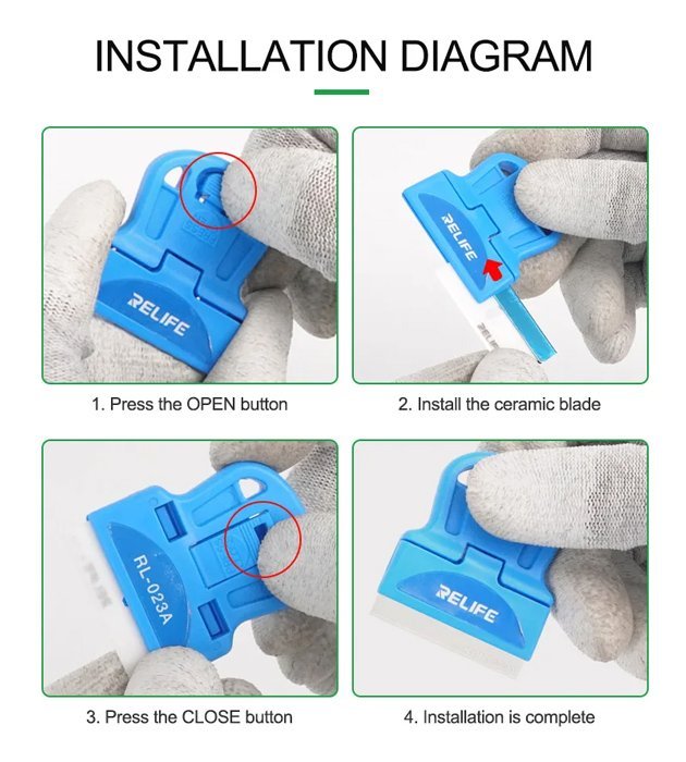 RELIFE εργαλείο αφαίρεσης κόλλας RL-023A για επισκευές κινητών - Image 5