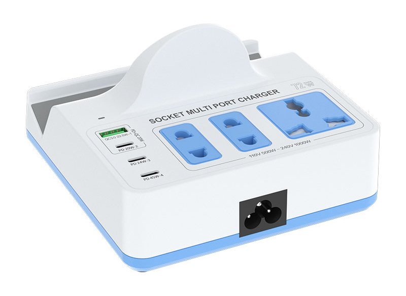 RELIFE σταθμός φόρτισης RL-309H, USB/3x USB-C/3x DC/wireless, 72W, λευκός - Image 9