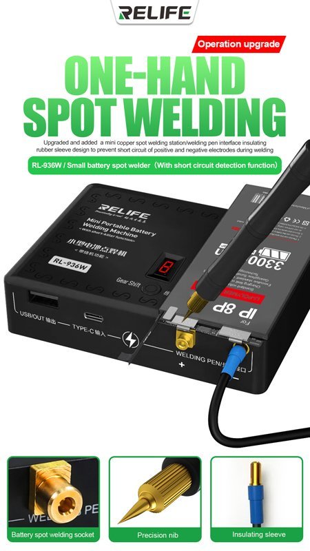 RELIFE ηλεκτροπόντα μπαταριών RL-936W, 8 επίπεδα, 4000mAh - Image 2