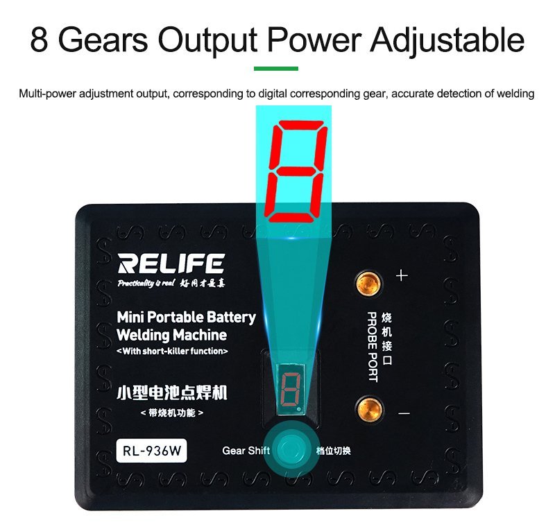 RELIFE ηλεκτροπόντα μπαταριών RL-936W, 8 επίπεδα, 4000mAh - Image 7