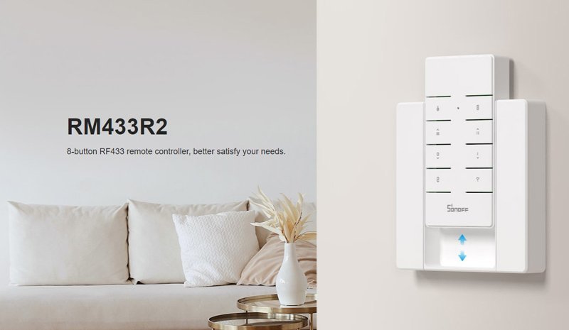 SONOFF remote controller RM433R2, 433MHz, λευκό - Image 3