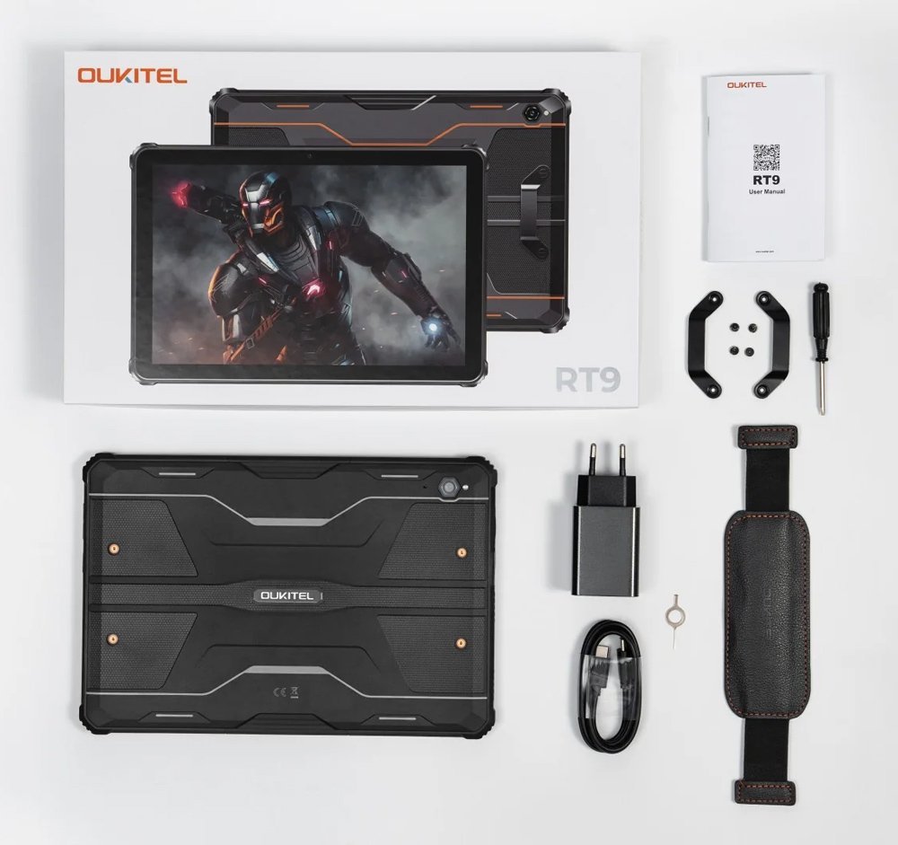 OUKITEL tablet RT9, 10.1", 6/256GB, 4G, 11000mAh, IP68/IP69K, μαύρο - Image 4