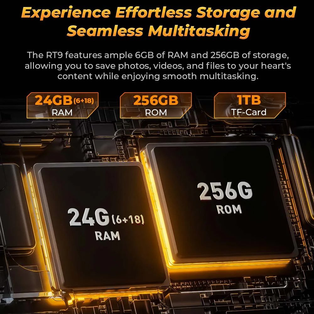 OUKITEL tablet RT9, 10.1", 6/256GB, 4G, 11000mAh, IP68/IP69K, μαύρο - Image 6