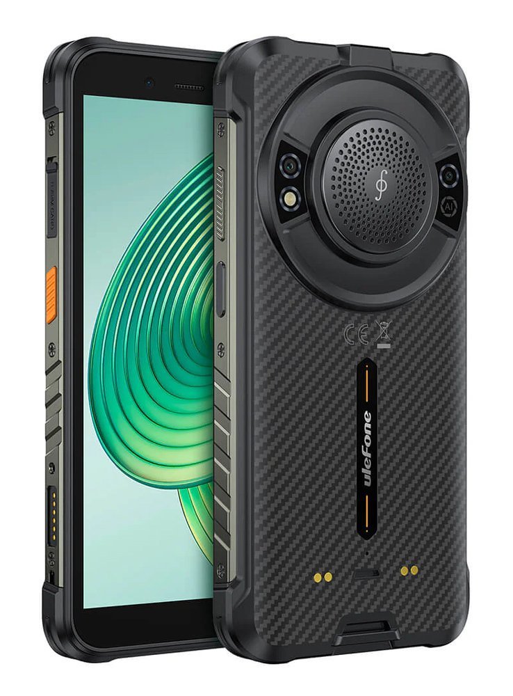 ULEFONE smartphone RugKing με ηχείο 3.5W, 5.99", 8/256GB, 9600mAh, IP68/IP69K, μαύρο