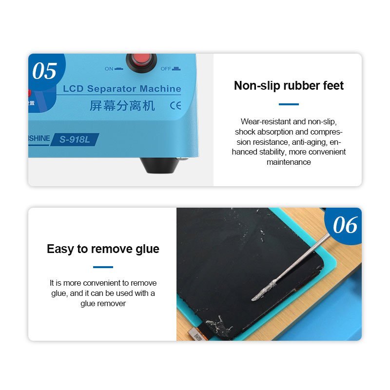 SUNSHINE διαχωριστής LCD οθόνης S-918L για επισκευές κινητών, 400W - Image 9