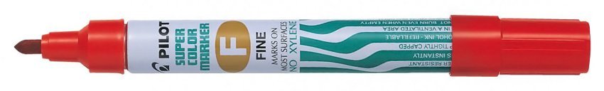 PILOT ανεξίτηλος μαρκαδόρος SCA-F, 1mm, κόκκινος