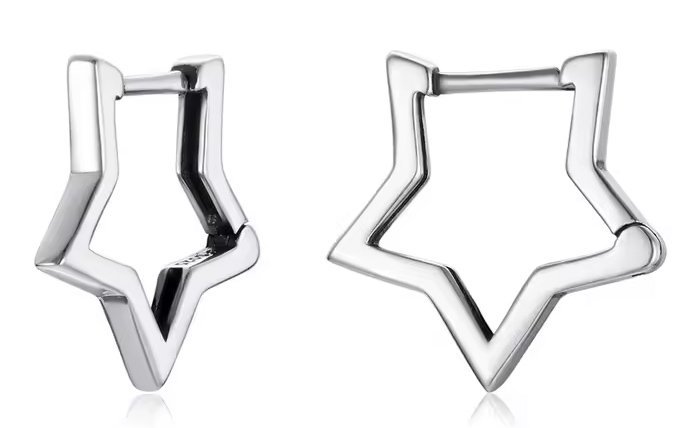 BAMOER σκουλαρίκια κρίκοι SCE1136, ασήμι 925, ασημί