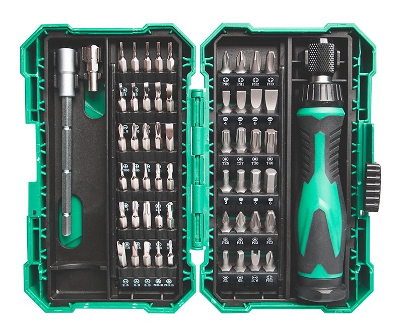 PROSKIT σετ κατσαβίδι ακριβείας SD-9857M με 54 μύτες, με θήκη, 57τμχ