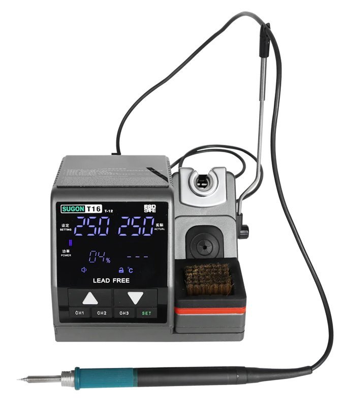 SUGON ψηφιακός σταθμός συγκόλλησης T16 με κολλητήρι, 75W, 200-450 °C