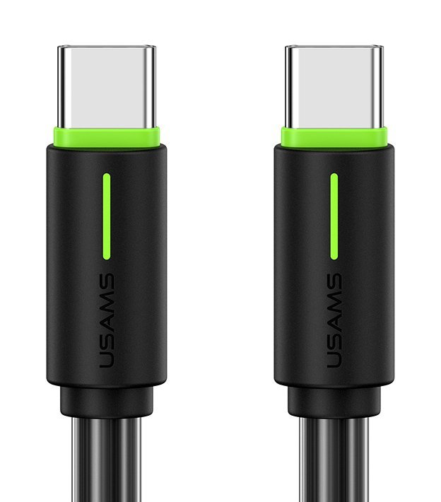 USAMS καλώδιο USB-C US-SJ734, 60W, 480Mbps, 1m, μαύρο