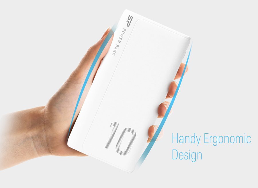 SILICON POWER power bank GP15, 10000mAh, 2x USB output, 2.1A, λευκό - Image 3