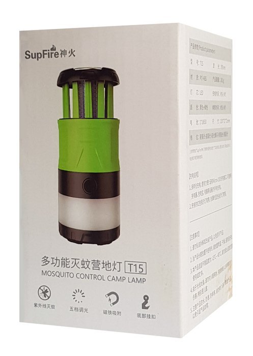 SUPFIRE φακός camping με εντομοπαγίδα T15, 500Lm, 5W - Image 5