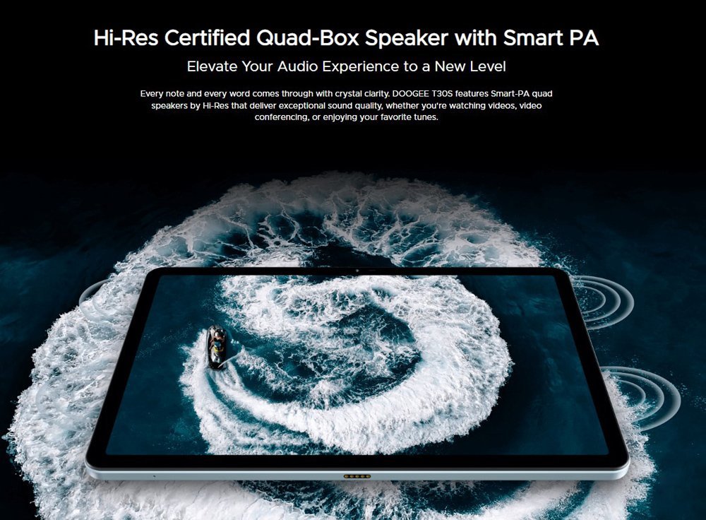 DOOGEE tablet T30S, 11", 6/256GB, 4G, Android 13, 8580mAh, μαύρο - Image 5