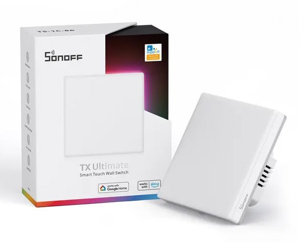 SONOFF smart διακόπτης T5-1C-86 με LED φωτισμό, μονός, Wi-Fi, λευκός - Image 8