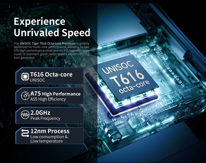 TECLAST tablet T60, 12" HD, 8/256GB, Android 13, 4G, 8000mAh, γκρι - Image 11