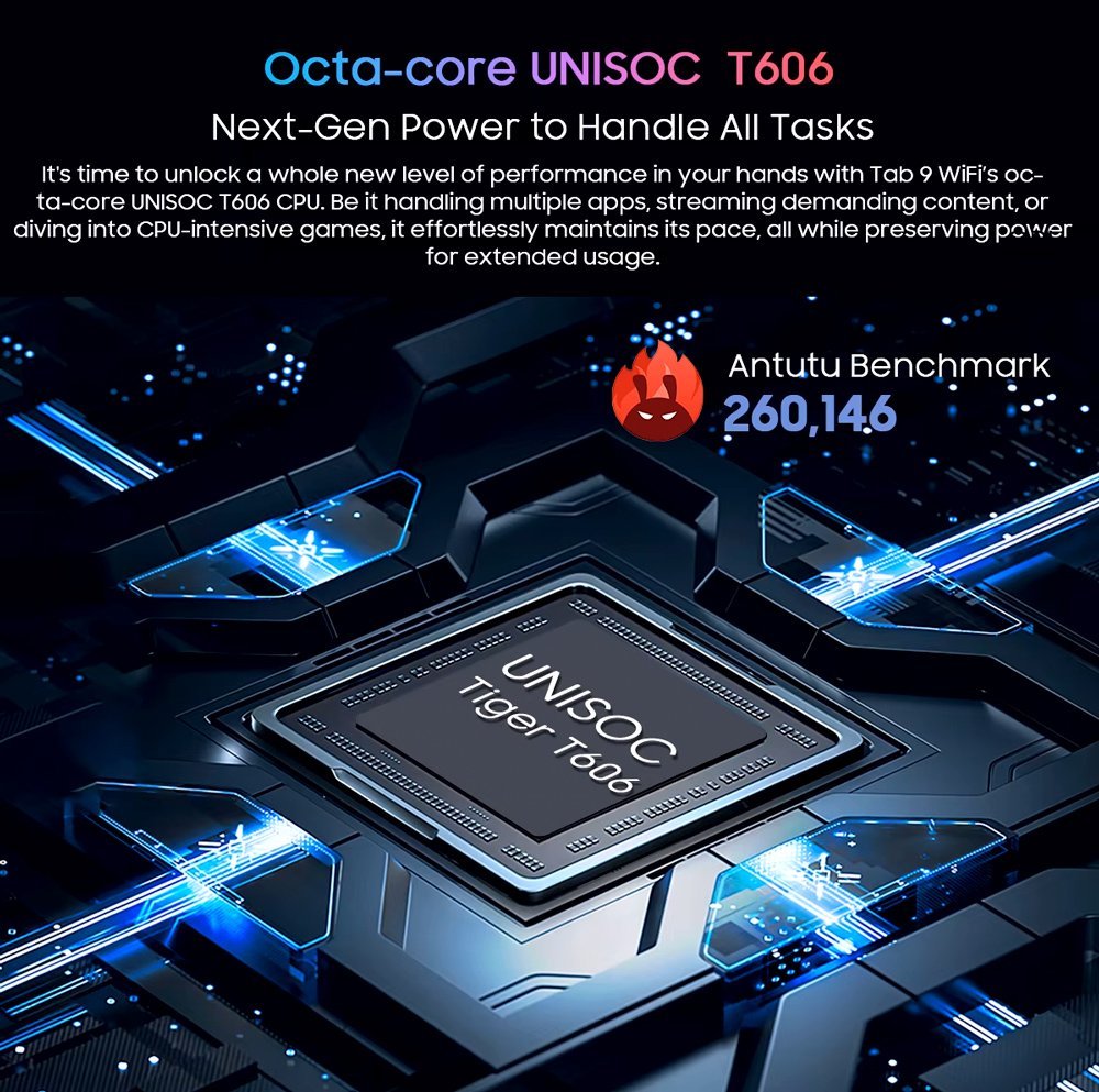 BLACKVIEW tablet Tab 9 WiFi, 11", 6/256GB, Android 14, 8200mAh, γκρι - Image 5